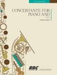 Concertante for Piano and Band Concert Band sheet music cover